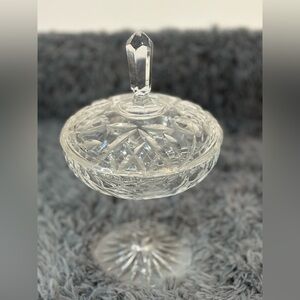 Elegant Crystal Candy Dish Cut Glass Bowl Decorative Vintage Style Home Decor